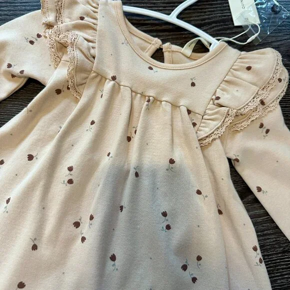 NWTS Quincy Mae Flutter Dress,  sz 0-3, 3-6 months, - Picture 2 of 3